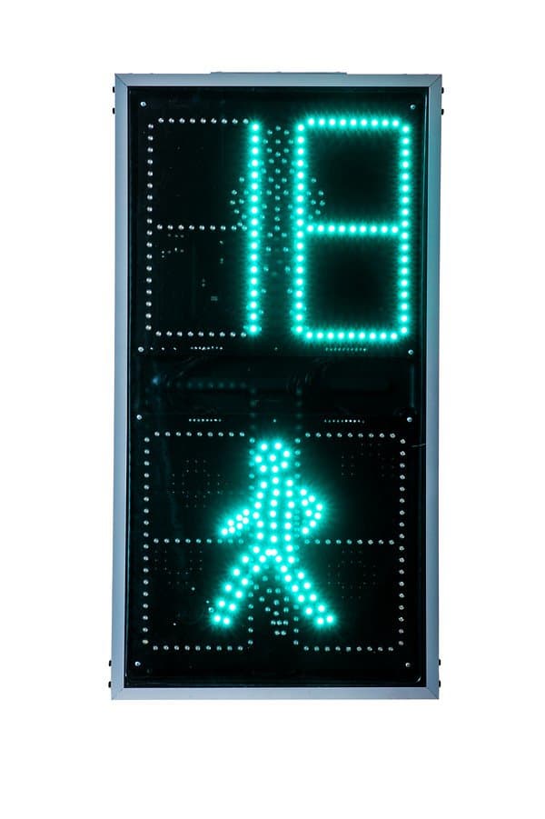 картинка 200мм Светофор пешеходный интеллект. плоский от компании Дорожный эксперт